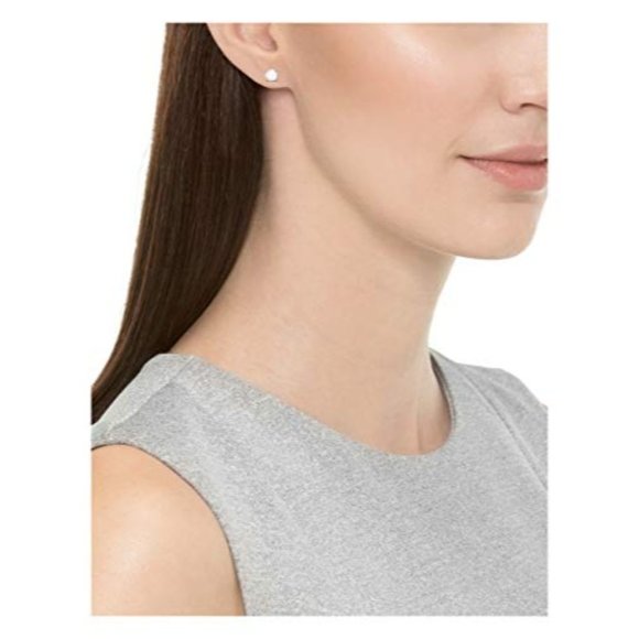 Genuine Birthstone Stud Earrings - Picture 2 of 2